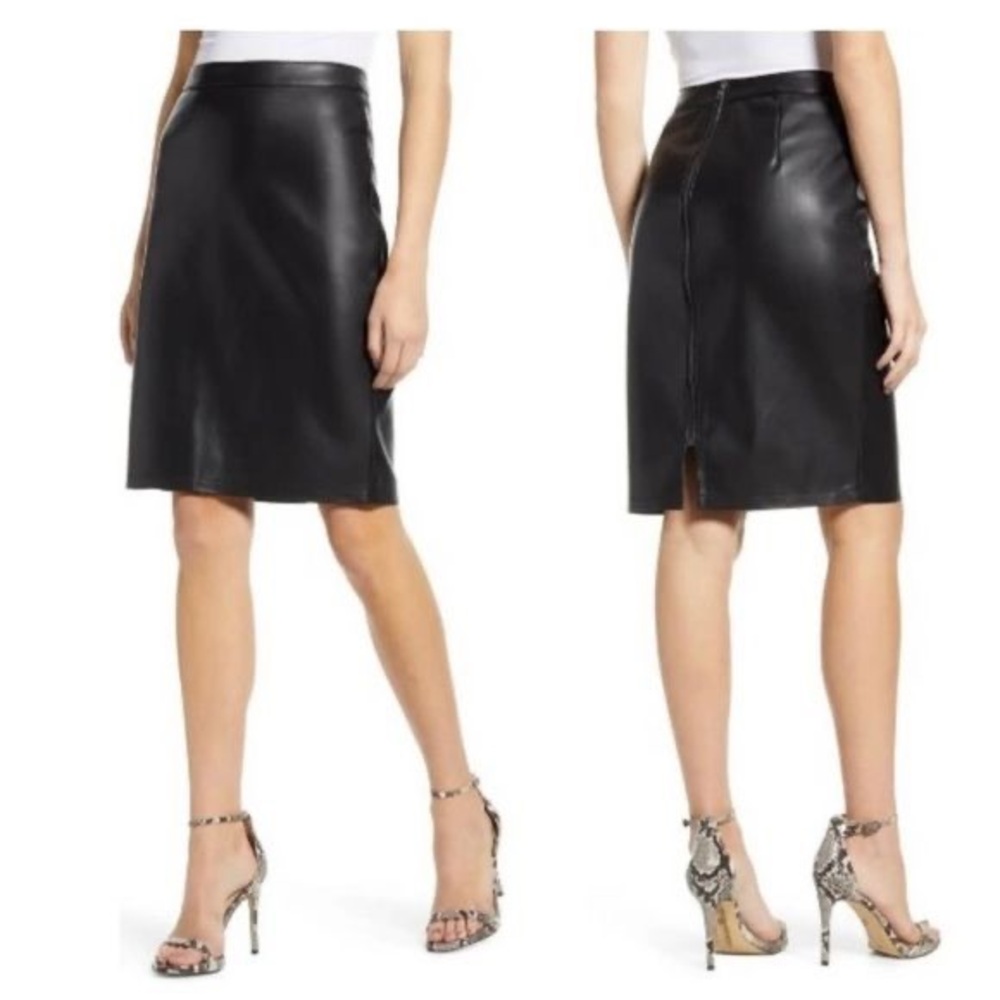 Cupcakes and Cashmere Faux Leather Skirt